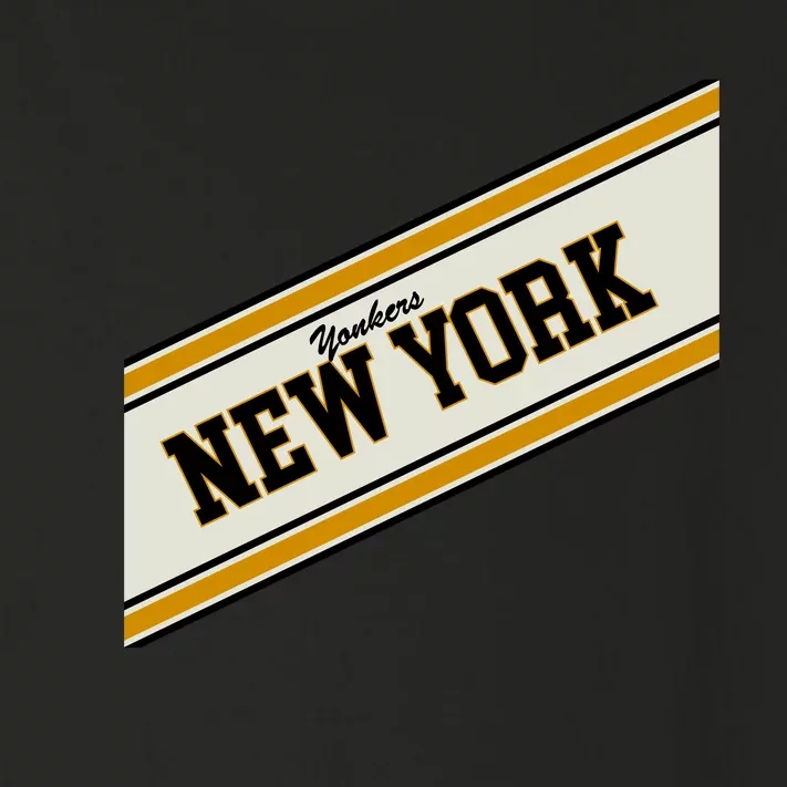 Yonkers New York Varsity Logo Toddler Long Sleeve Shirt