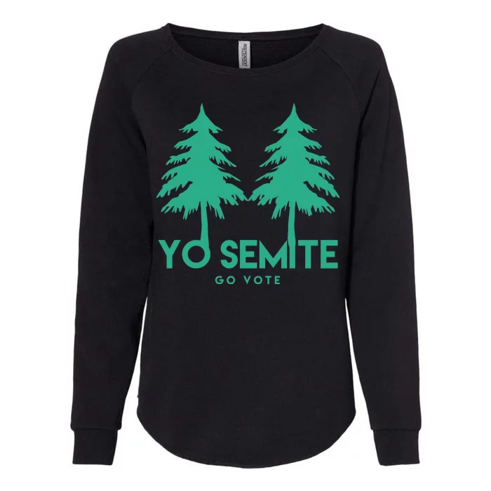 Yo Semite Go Vote Anti Trump Womens California Wash Sweatshirt