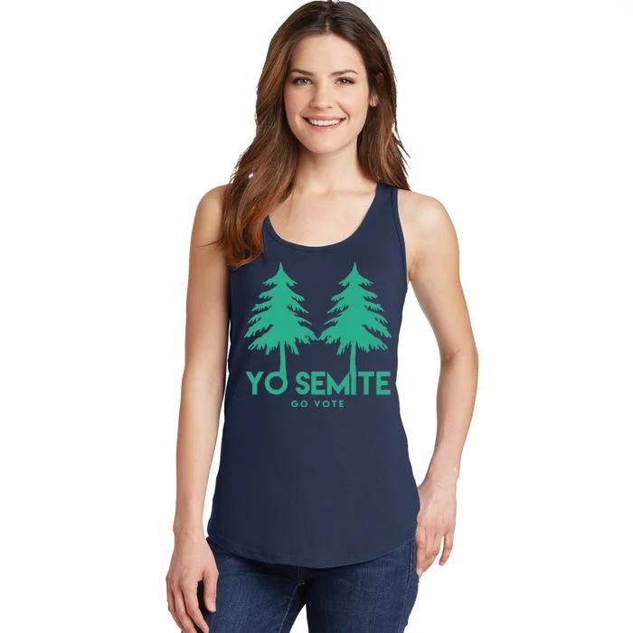 Yo Semite Go Vote Anti Trump Ladies Essential Tank