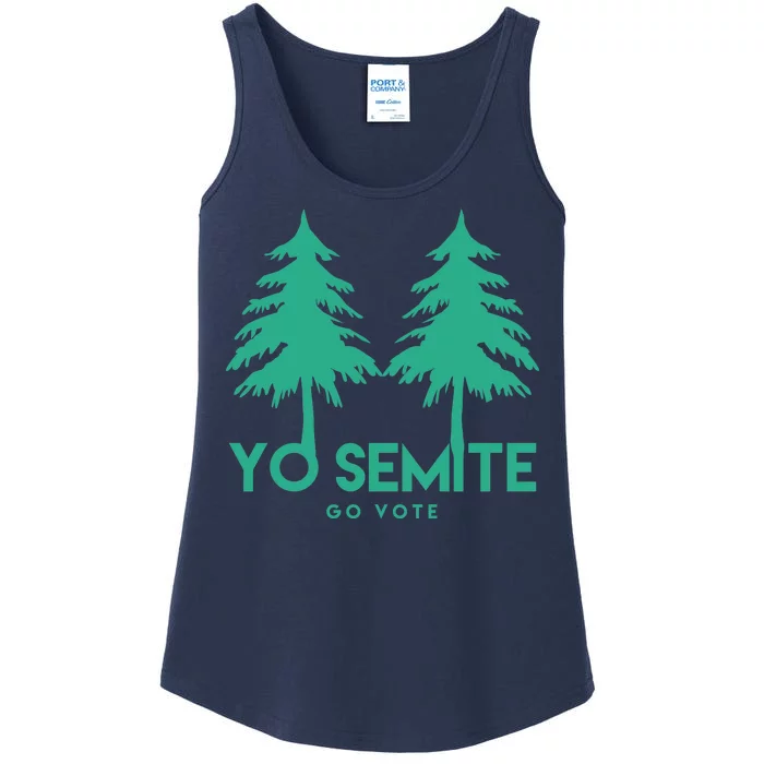 Yo Semite Go Vote Anti Trump Ladies Essential Tank