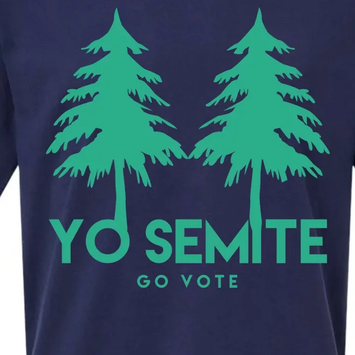 Yo Semite Go Vote Anti Trump Sueded Cloud Jersey T-Shirt