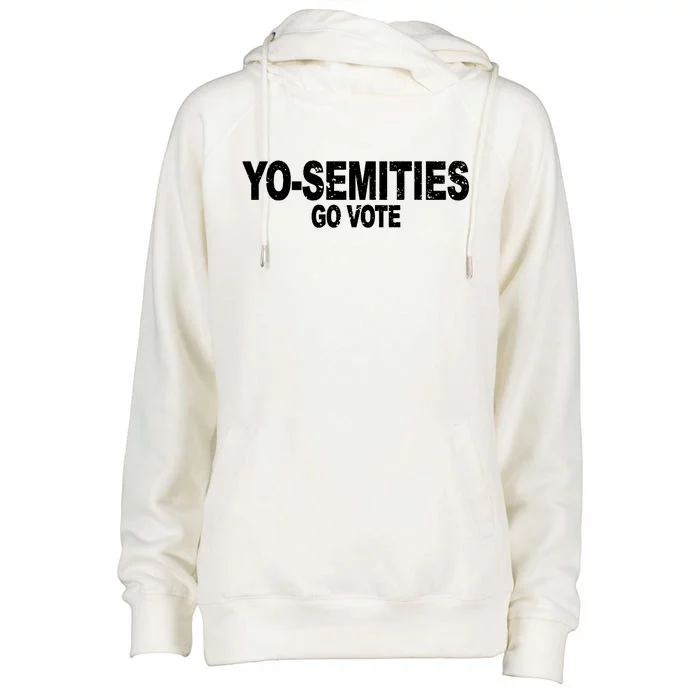 Yo-Semities Go Vote Womens Funnel Neck Pullover Hood