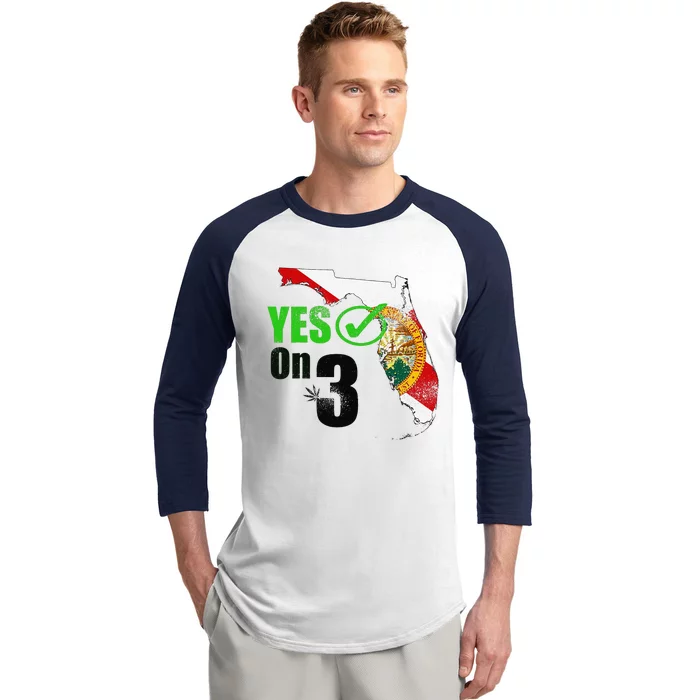 Yes On 3 Florida Baseball Sleeve Shirt