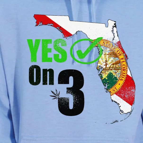 Yes On 3 Florida Unisex Surf Hoodie