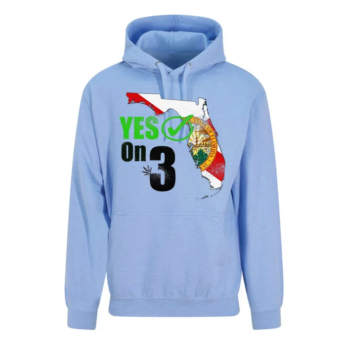 Yes On 3 Florida Unisex Surf Hoodie