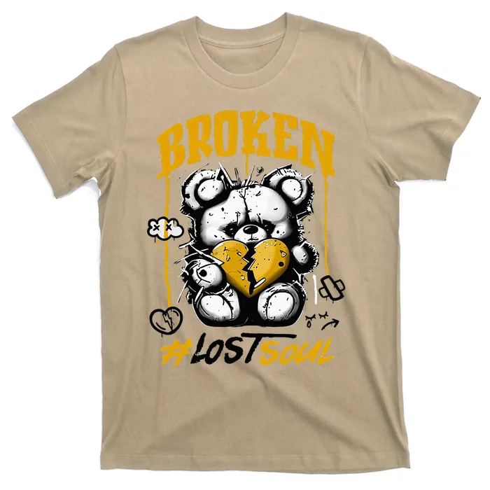 Yellow Ochre Black White Color Match T-Shirt