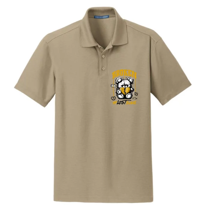 Yellow Ochre Black White Color Match Dry Zone Grid Performance Polo