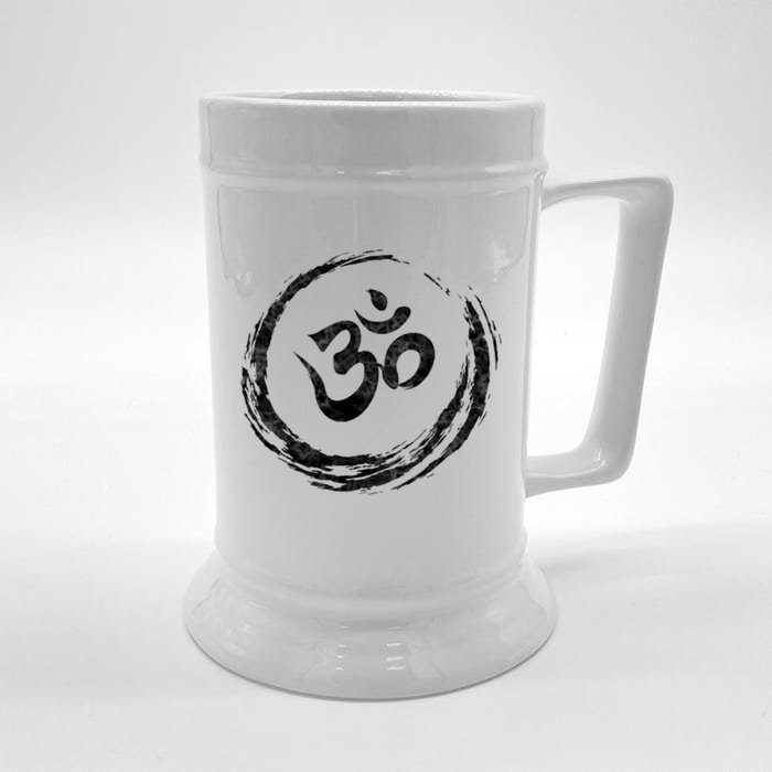 Yoga Om Enso Heavily Meditated Tranquility Gym Gift Front & Back Beer Stein