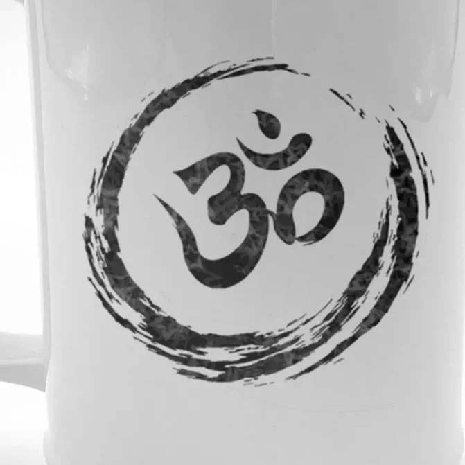 Yoga Om Enso Heavily Meditated Tranquility Gym Gift Front & Back Beer Stein