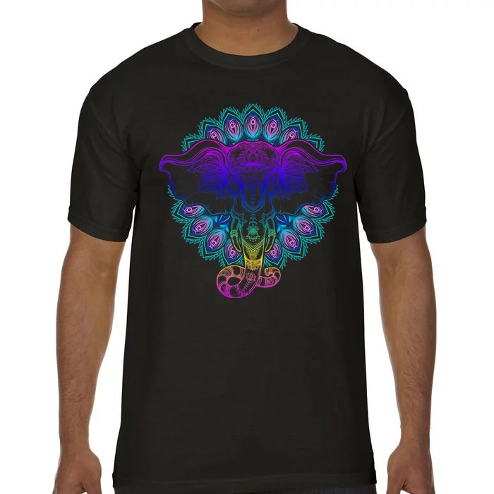 Yoga Elephant Aesthetic Ornate Stylized Comfort Colors T-Shirt