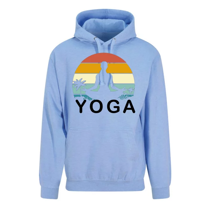 Yoga In Paradise Sunset Retro Vibes Unisex Surf Hoodie