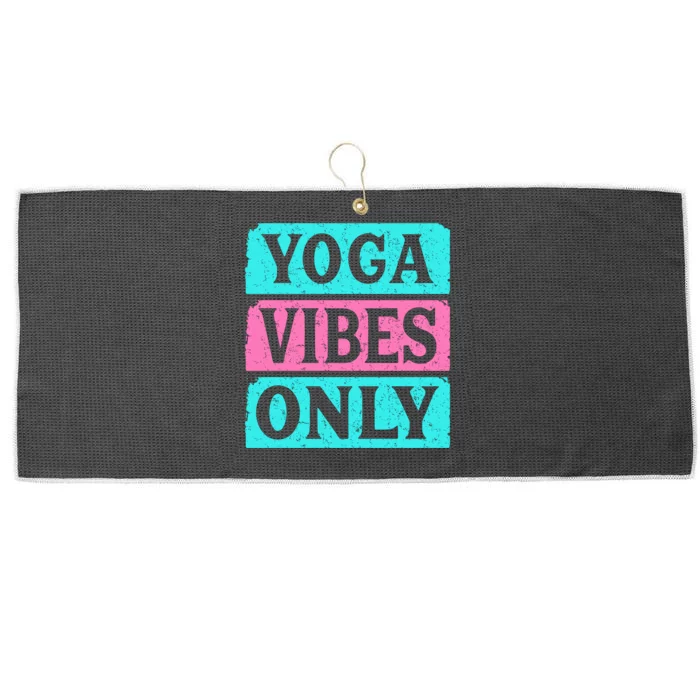 Yoga Vibes Only Large Microfiber Waffle Golf Towel