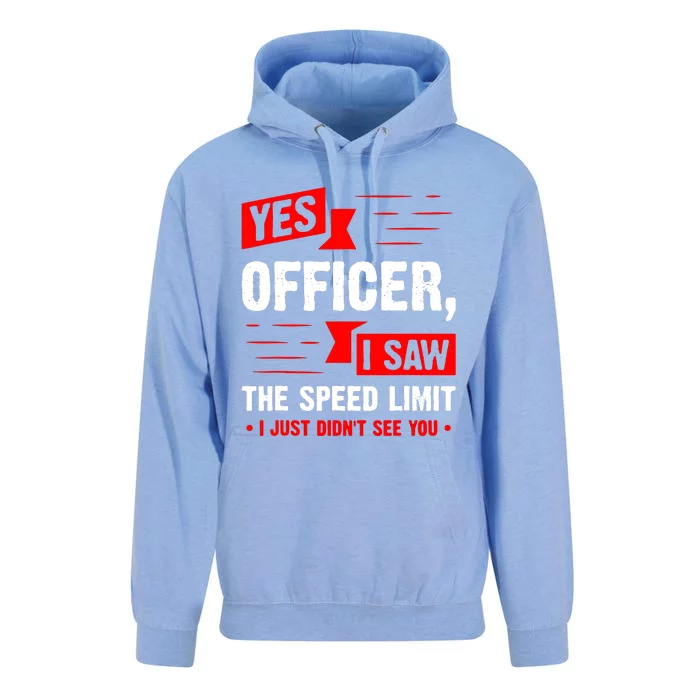 Yes Officer I Saw Unisex Surf Hoodie