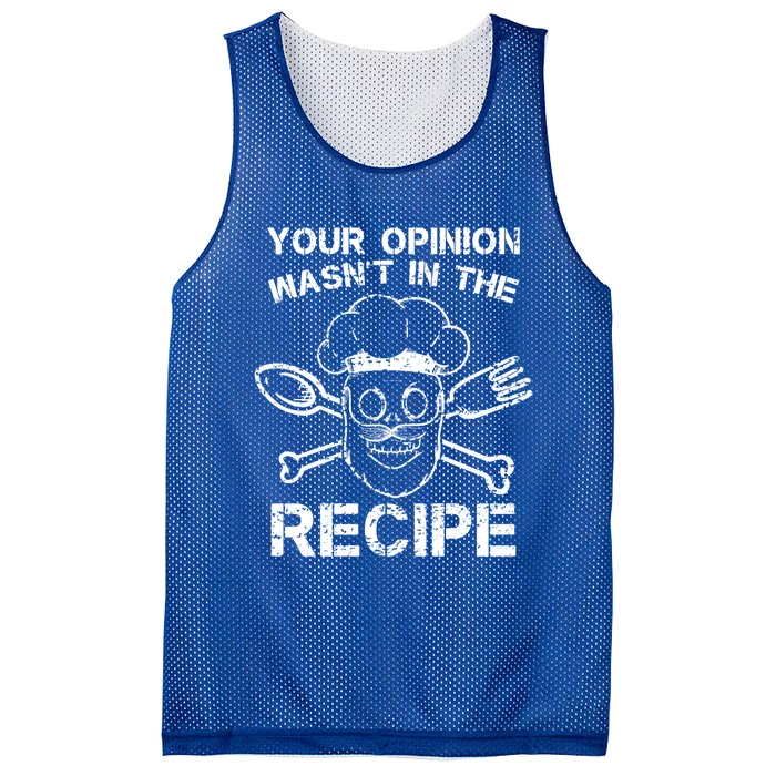 Your Opinion Is Not In The Recipe Cute Gift Mesh Reversible Basketball Jersey Tank