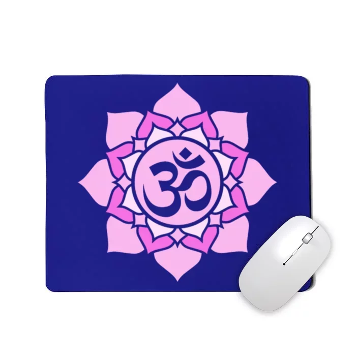 Yoga Om Lotus Flower Funny Gift Mousepad