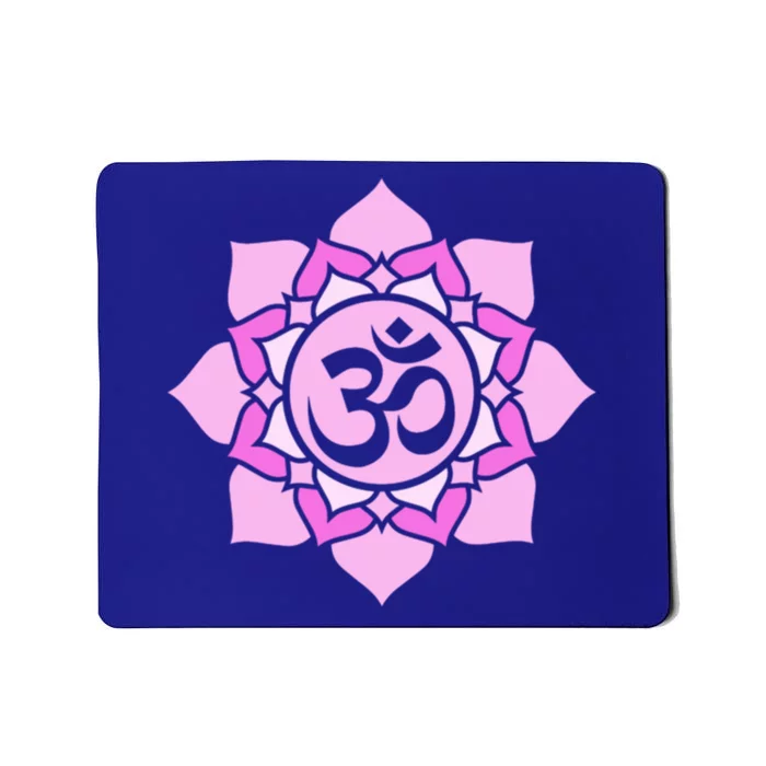 Yoga Om Lotus Flower Funny Gift Mousepad