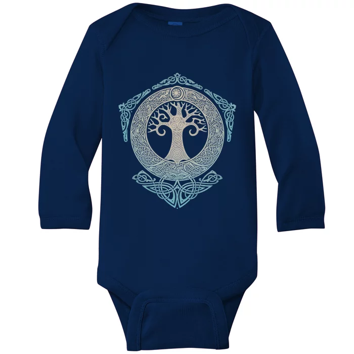 Yggdrasil.Tree Of Life. Baby Long Sleeve Bodysuit