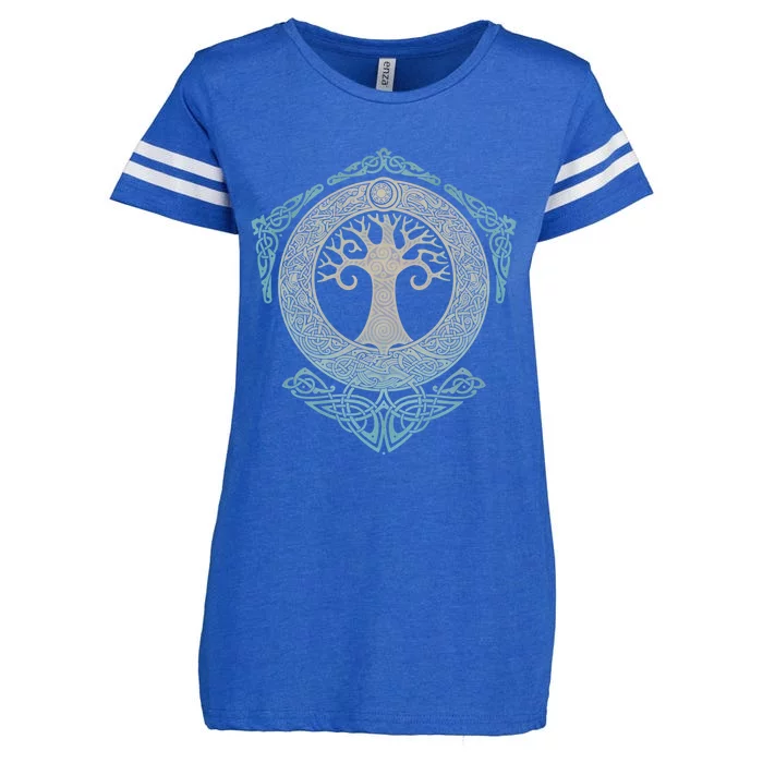 Yggdrasil.Tree Of Life. Enza Ladies Jersey Football T-Shirt