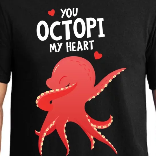 You Octipi My Heart Meaningful Gift Octopus Valentines Day Dabbing Love Gift Pajama Set