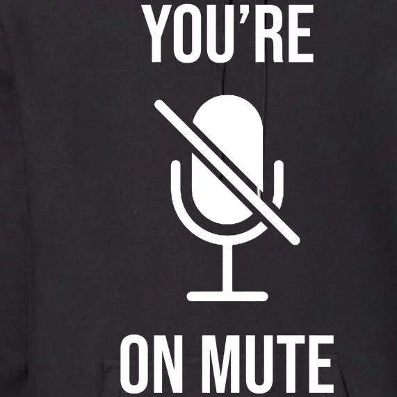 You're On Mute Online Joke Premium Hoodie