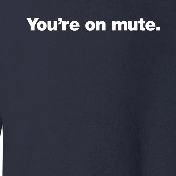 You&X27;Re On Mute. Toddler Sweatshirt