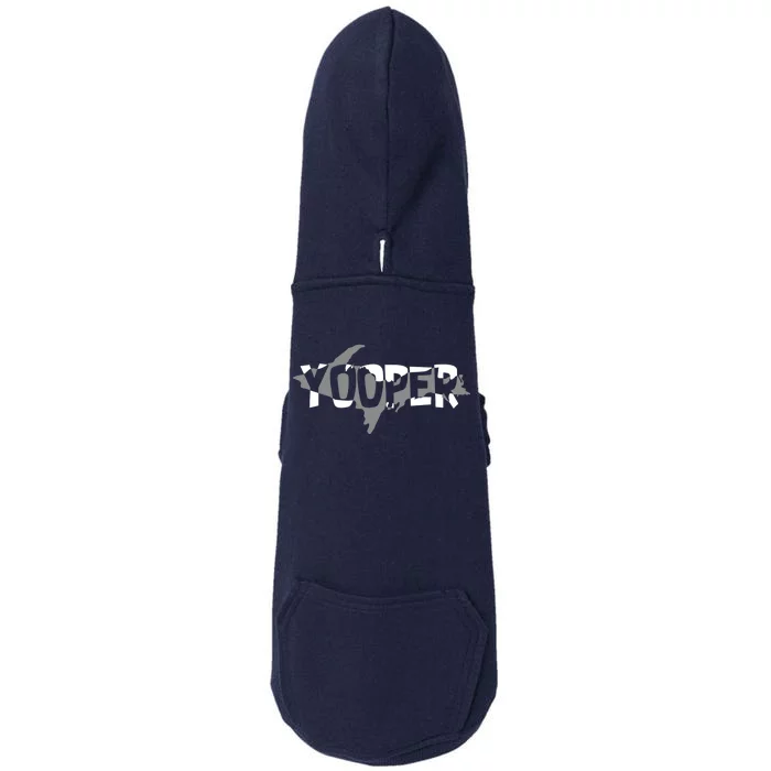 Yooper MI Upper Peninsula Michigan Doggie 3-End Fleece Hoodie