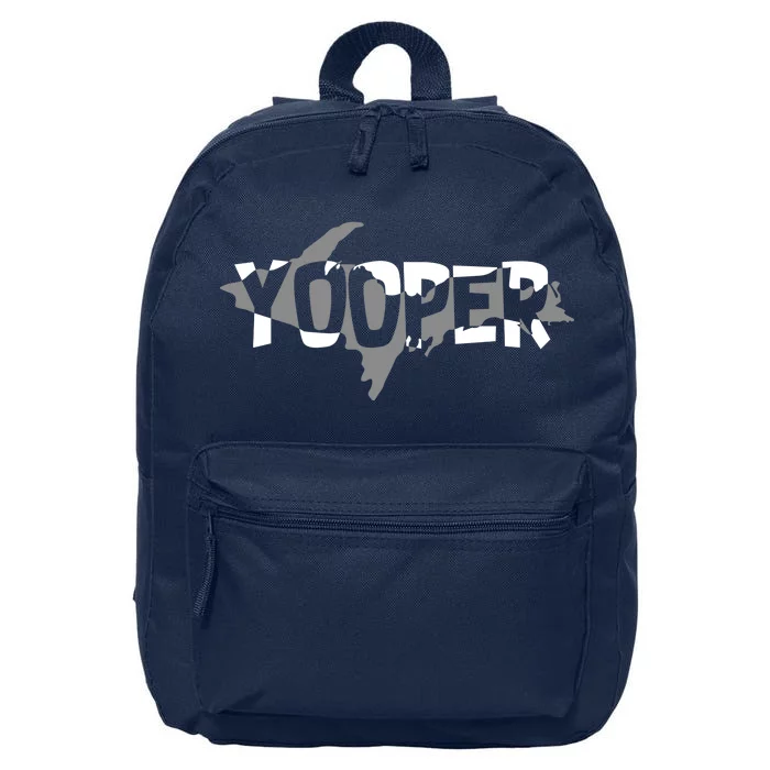 Yooper MI Upper Peninsula Michigan 16 in Basic Backpack