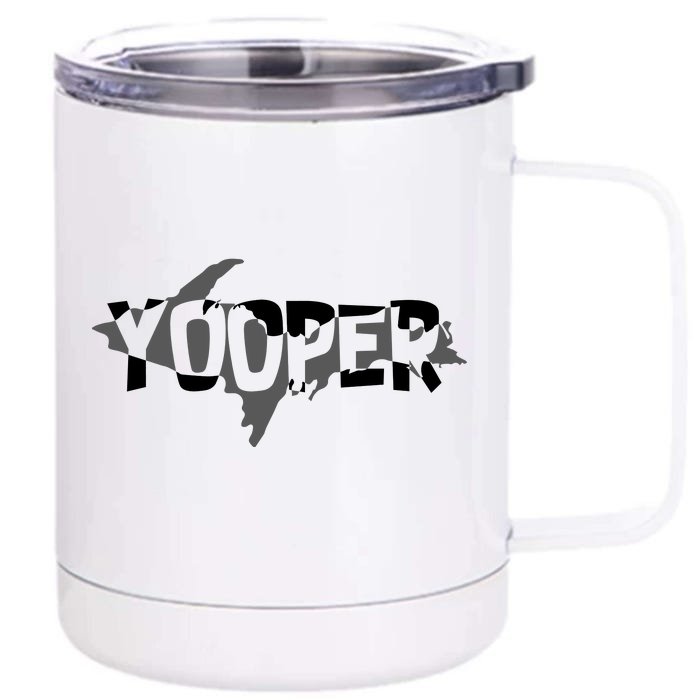 Yooper MI Upper Peninsula Michigan Front & Back 12oz Stainless Steel Tumbler Cup