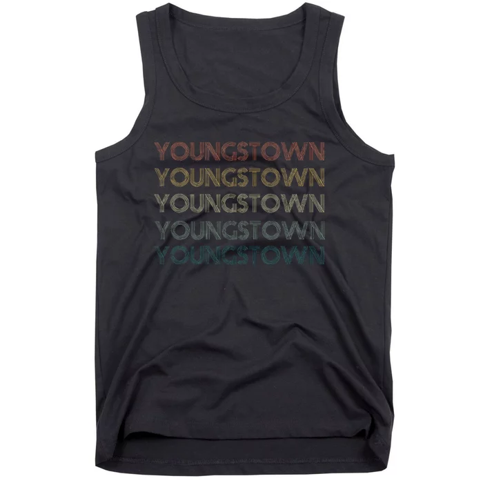 Youngstown Ohio Pride Vintage State Retro 70s Ohio Tank Top