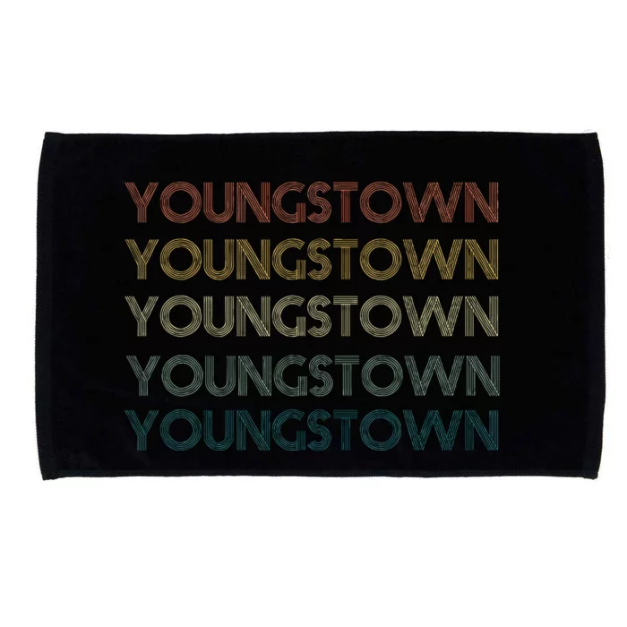 Youngstown Ohio Pride Vintage State Retro 70s Ohio Microfiber Hand Towel