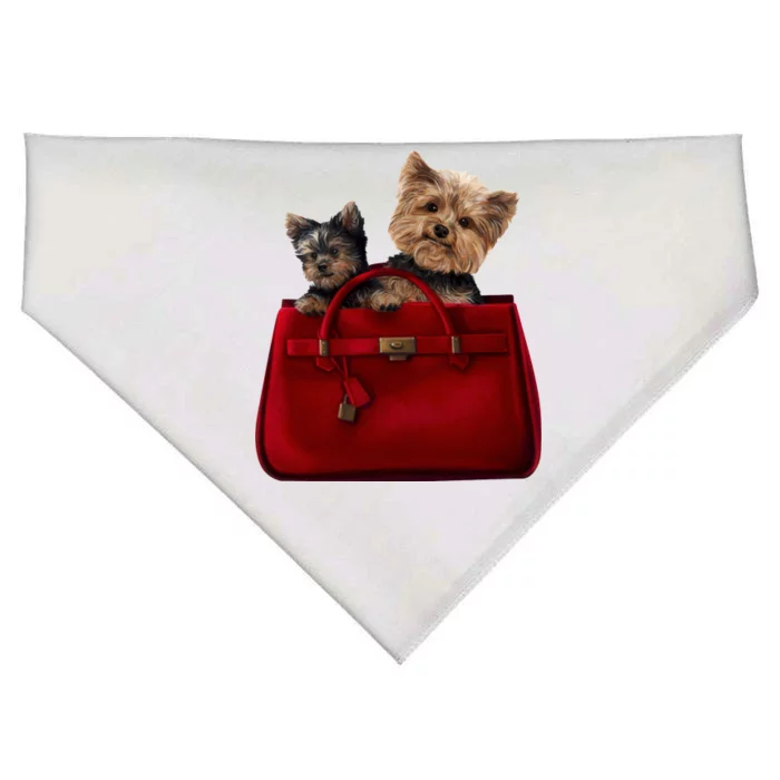 Yorki Dogs in Bag USA-Made Doggie Bandana