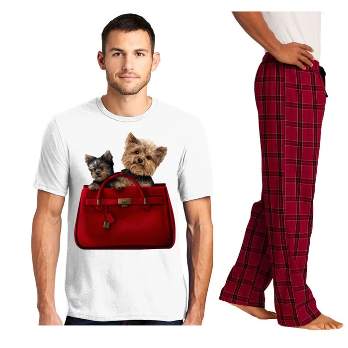 Yorki Dogs in Bag Pajama Set