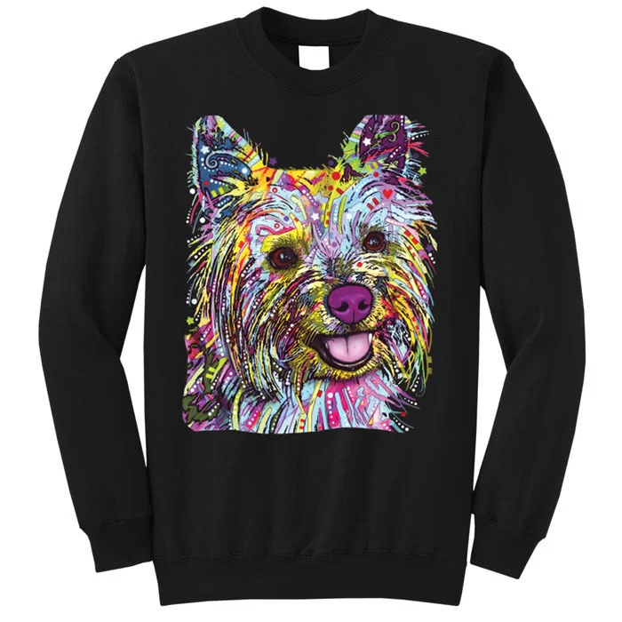 Yorkie Dog Dean Russo Tall Sweatshirt