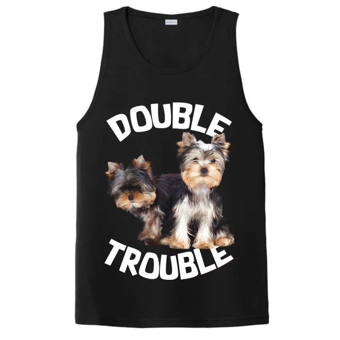 Yorkie Double Trouble Performance Tank