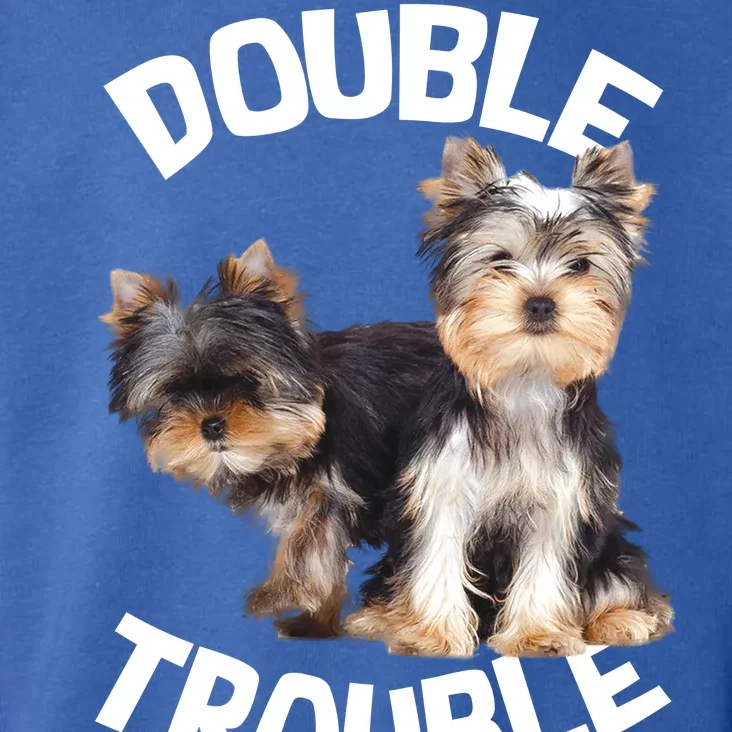 Yorkie Double Trouble Toddler Hoodie