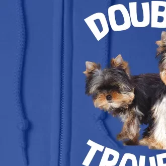 Yorkie Double Trouble Full Zip Hoodie