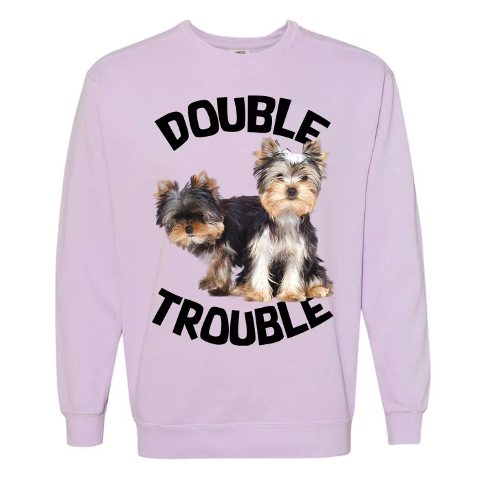 Yorkie Double Trouble Garment-Dyed Sweatshirt