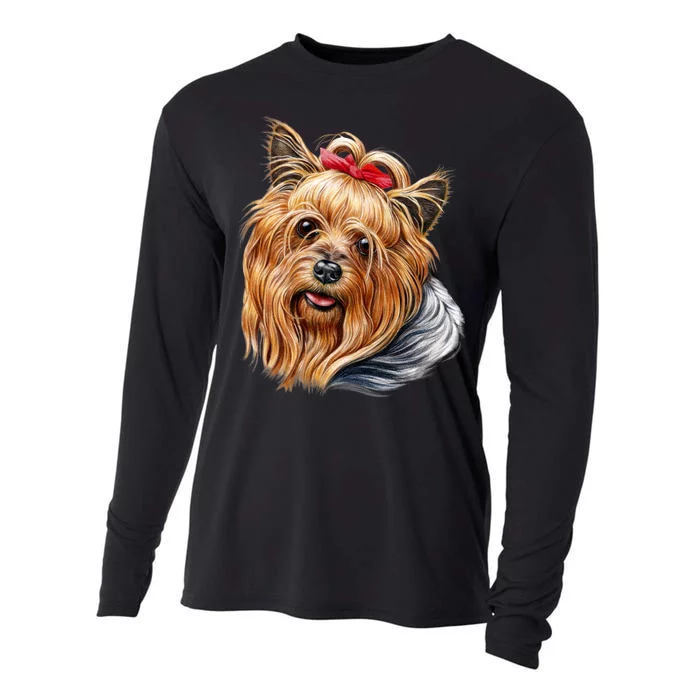 Yorkie Girl Cooling Performance Long Sleeve Crew