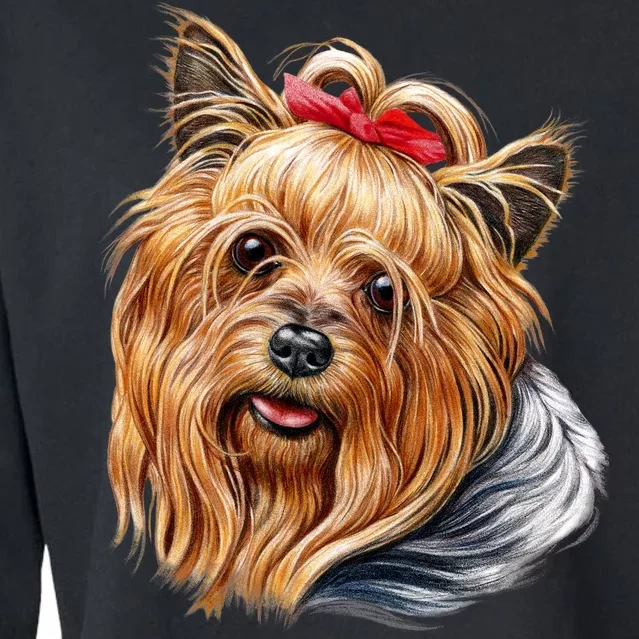 Yorkie Girl Cropped Pullover Crew