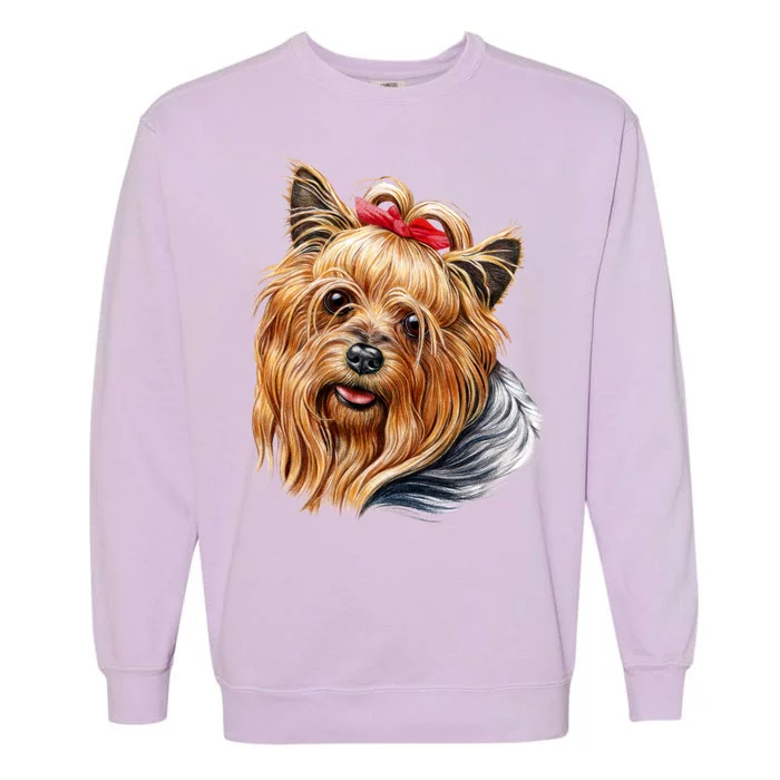 Yorkie Girl Garment-Dyed Sweatshirt