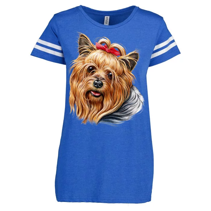 Yorkie Girl Enza Ladies Jersey Football T-Shirt