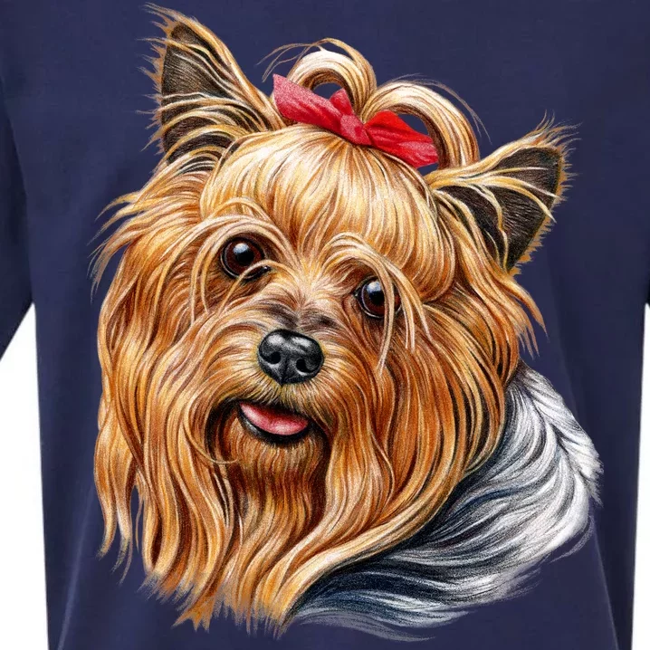 Yorkie Girl Sueded Cloud Jersey T-Shirt