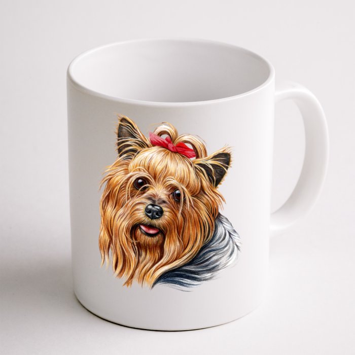 Yorkie Girl Front & Back Coffee Mug