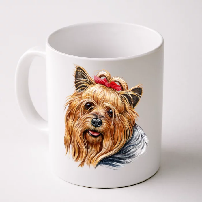 Yorkie Girl Front & Back Coffee Mug