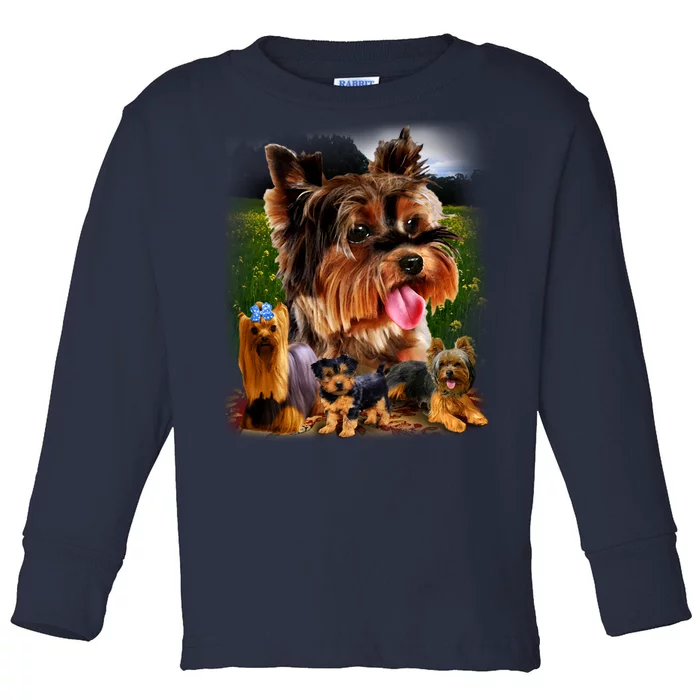 Yorkshire Terrier Toddler Long Sleeve Shirt