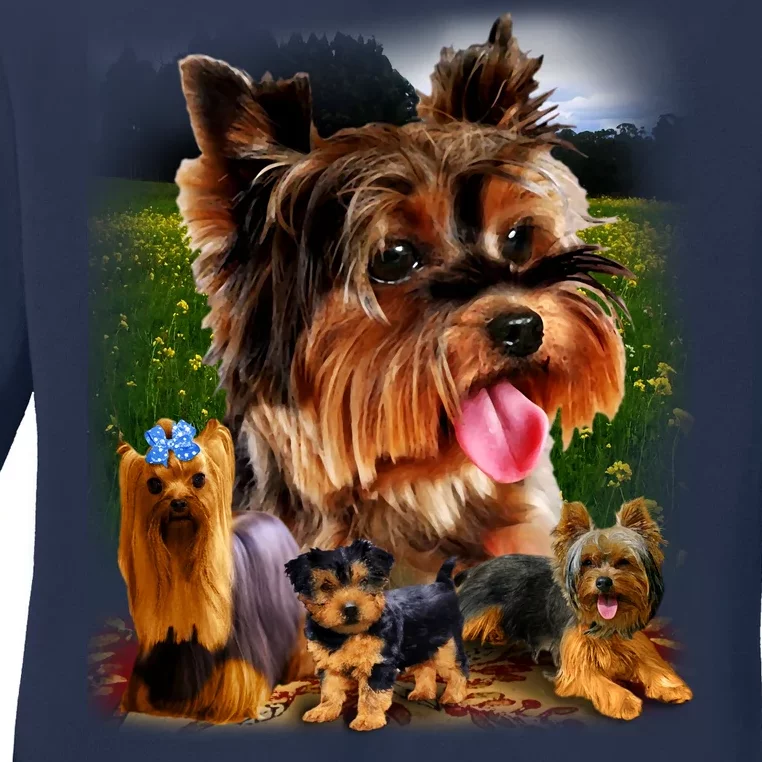 Yorkshire Terrier Ladies Long Sleeve Shirt