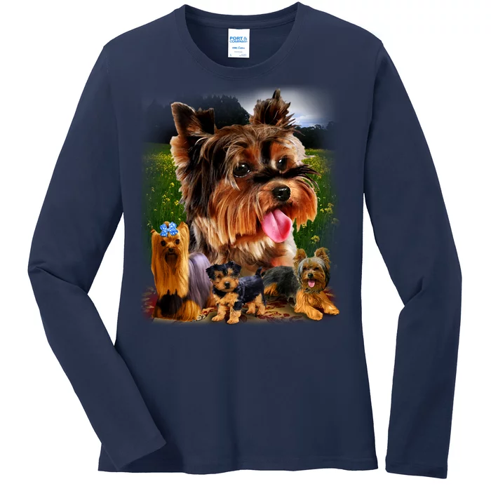 Yorkshire Terrier Ladies Long Sleeve Shirt