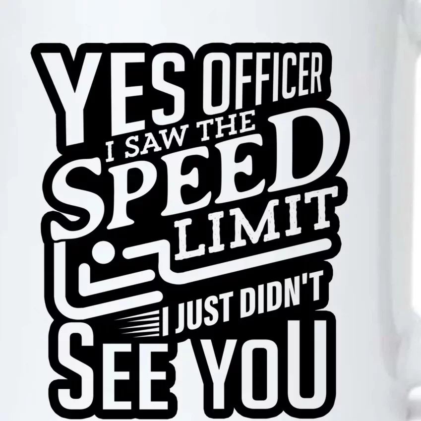 Yes Officer Speeding For Car Enthusiasts Mechanics Carguy Gift Black Color Changing Mug