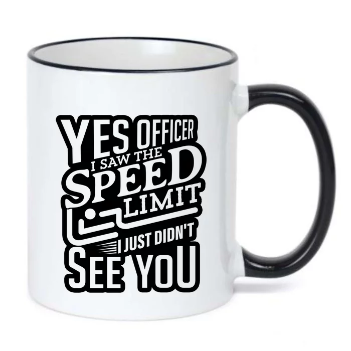 Yes Officer Speeding For Car Enthusiasts Mechanics Carguy Gift Black Color Changing Mug