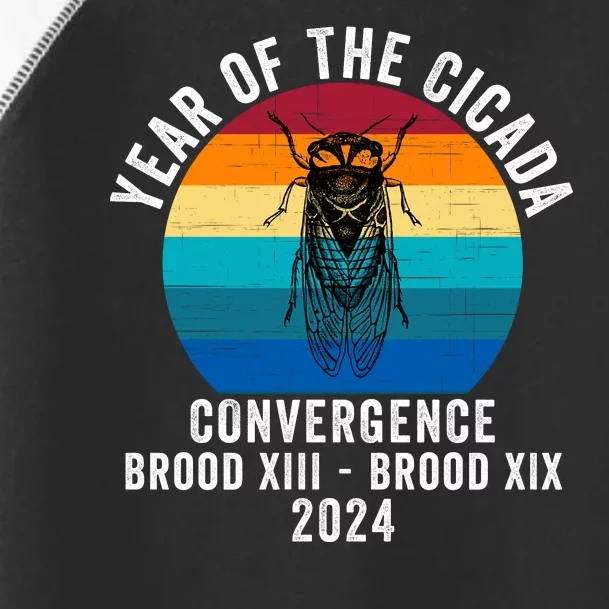 Year Of The Cicada Convergence Brood Xiii Brood Xix 2024 Toddler Fine Jersey T-Shirt